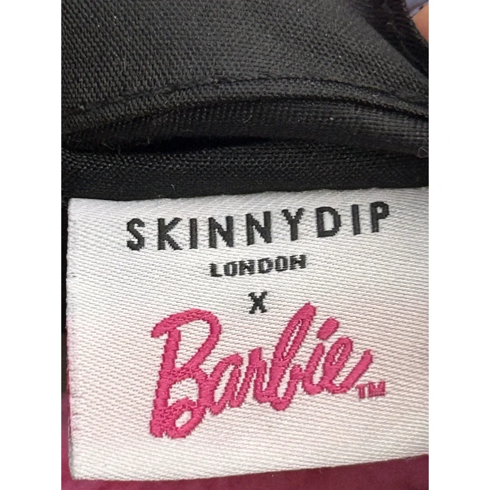 Skinnydip London x Barbie Pink Faux Fur Mini Tote Crossbody Bag Fluffy Purse